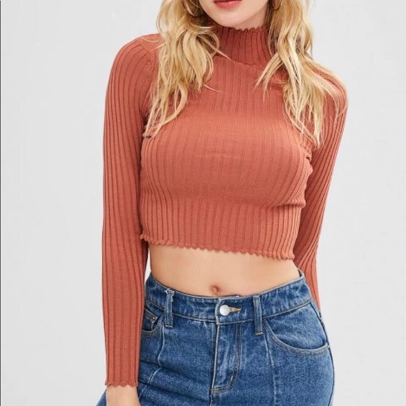 Zaful Tops - Zaful Ribbed Crop Top XS
